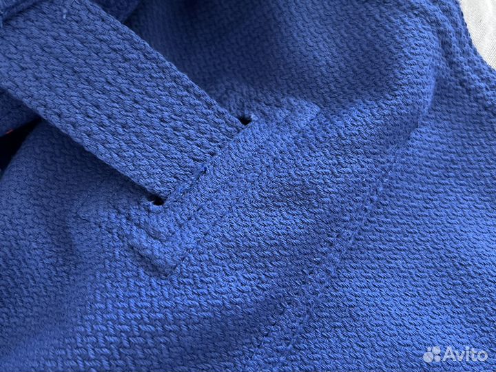 Самбовка кимоно синее рэй спорт