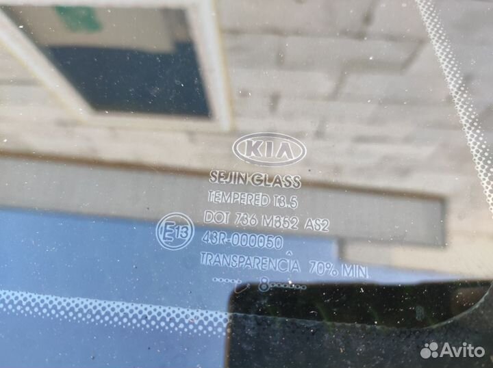Стекло кузовное глухое правое KIA Ceed 1 Купэ 2007