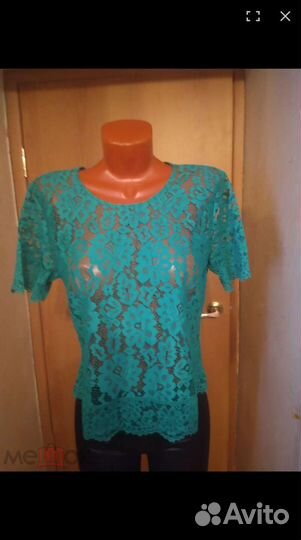 Блузка гепюровая 46 р очень красивая