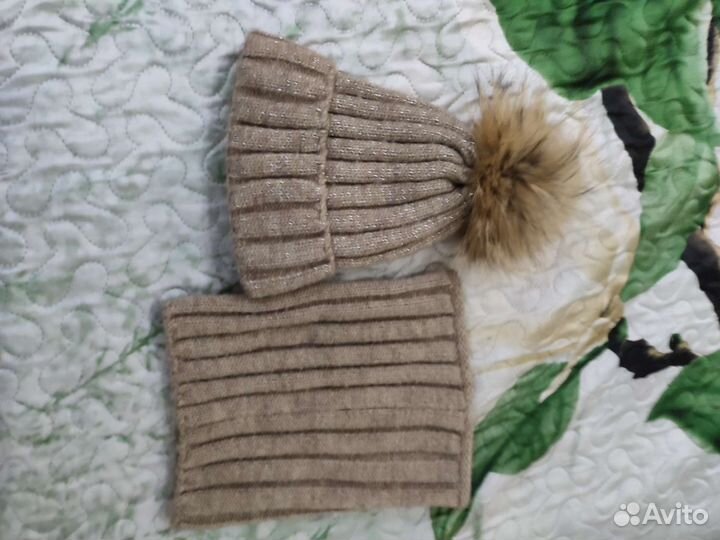 Шапка детская для девочки зимняя