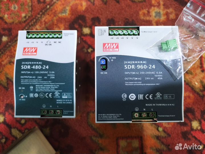 Блок питания 24v SDR-480-24 и SDR-960-24