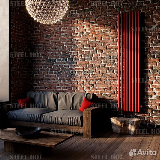 Вертикальный радиатор Черный радиатор отопления