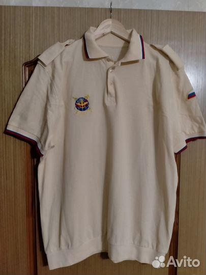 Вмф Уставная футболка поло нцу (кремовая)