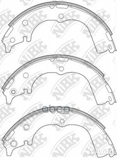 Колодки тормозные FN2317 NiBK