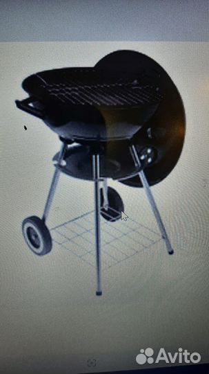 Гриль Угольный Барбекю Мангал с Крышкой