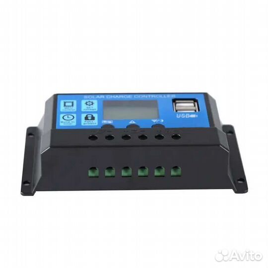 Контроллер заряда солнечной батареи 10А, 12/24 В