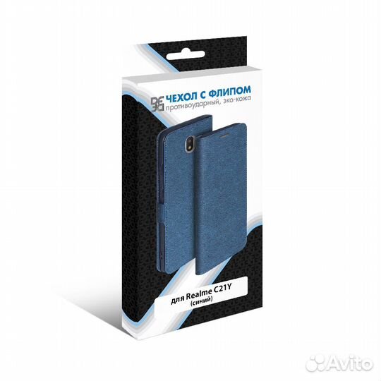 Чехол с флипом для Realme C21Y DF rmFlip-21 (blue)