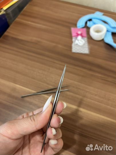 Пинцет для наращивания ресниц