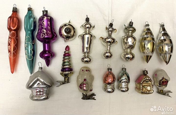 Елочные игрушки времен СССР