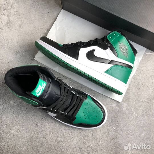 Кроссовки Air Jordan 1 High Pine Green (36-45)