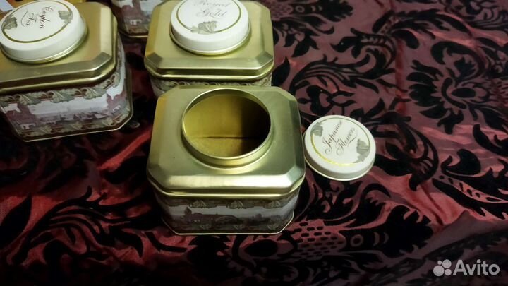 Боксы жестяные для чая