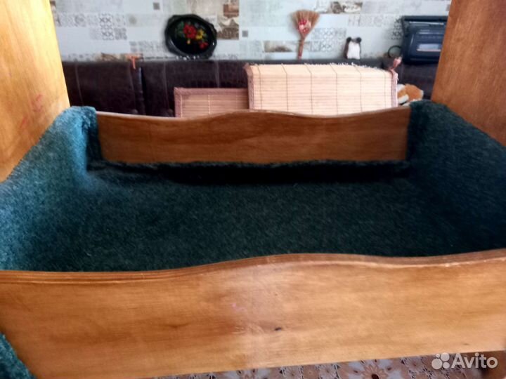 Кукольная кроватка из натурального дерева