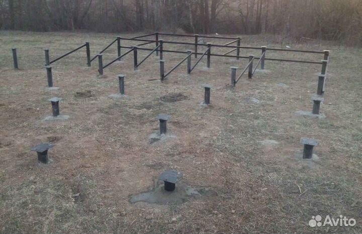 Сваи винтовые с установкой под ключ