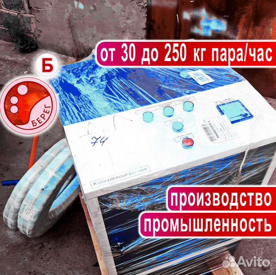 Промышленные парогенераторы от 50 до 250 кг.пара/ч