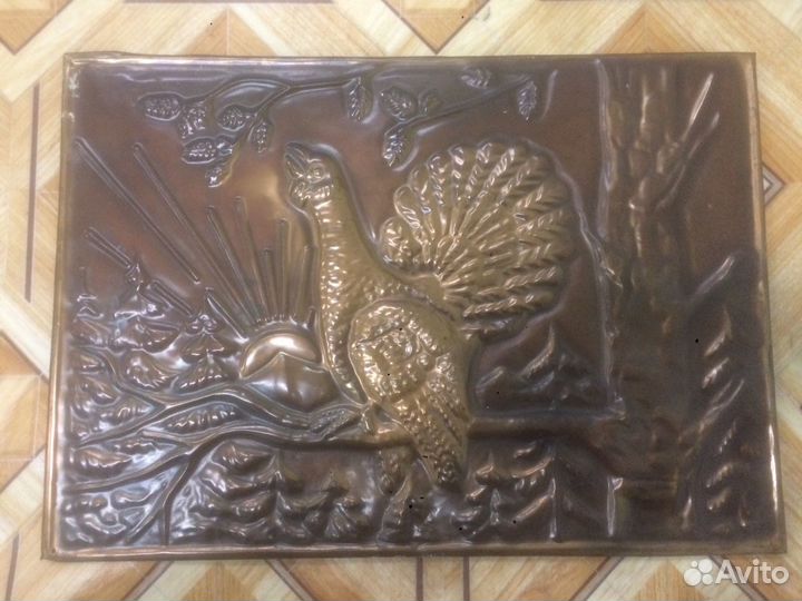 Чеканка из меди СССР для дизайна