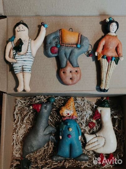 Набор ёлочных игрушек Цирк (6 шт.)