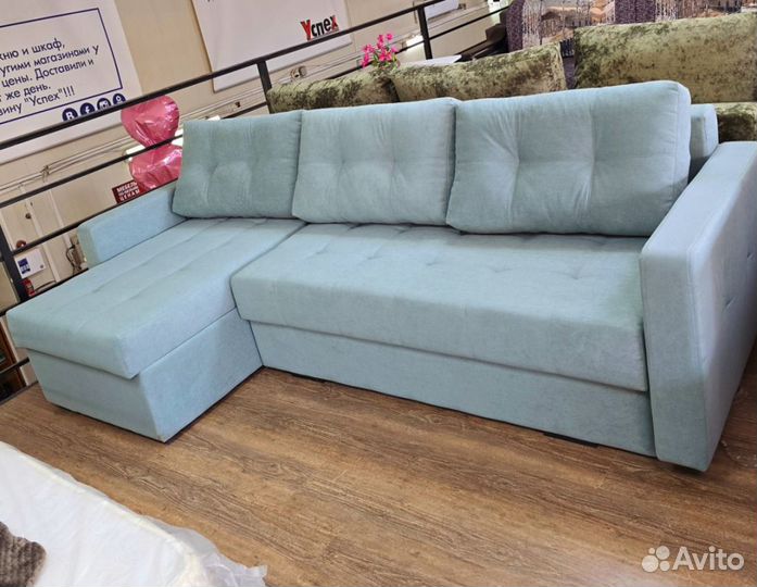 Диван-Еврокнижка угловой со спальным местом