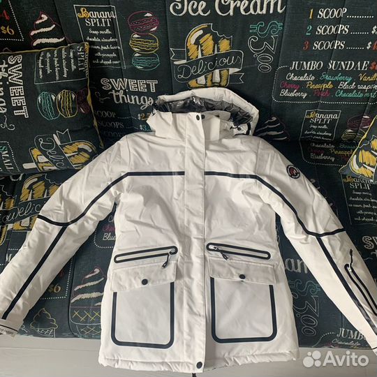 Куртка горнолыжная женская cross PRO white