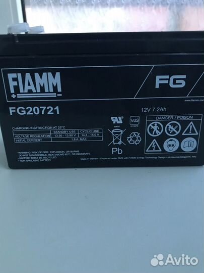 Аккумулятор fiamm FG20721