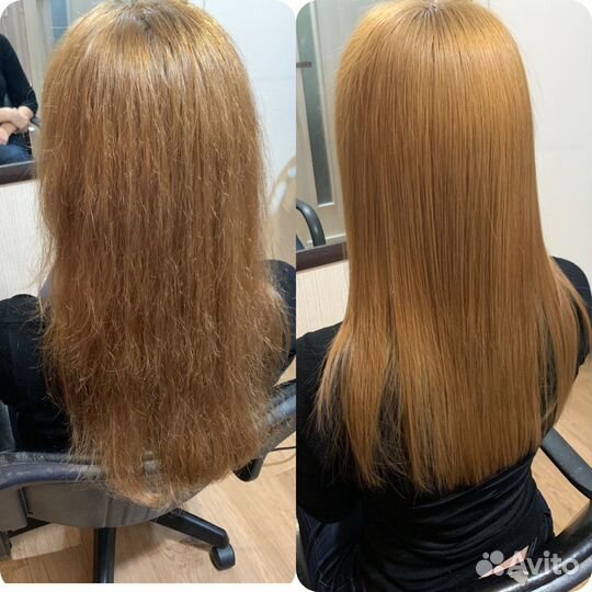 Ботокс волос, кератиновое выпрямление волос