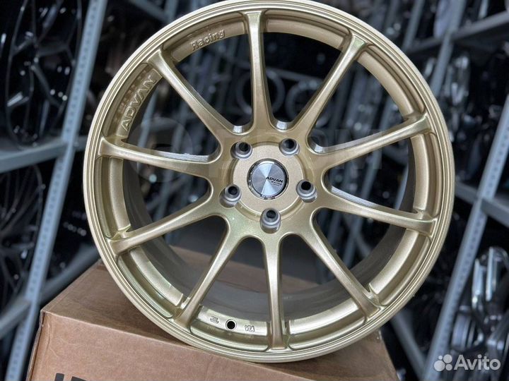 Диски R18 8j 5x114,3 ET30 Advan Racing RS gold