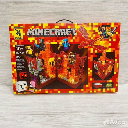 Lego Майнкрафт Шахта Редстоун Адская Крепость
