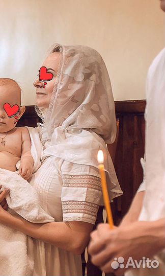 Чепчик и платок Крещение /Венчание