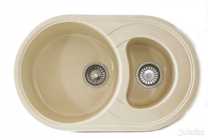 Мойка каменная для кухни овал