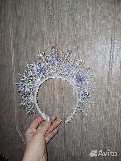 Ободок снежинка