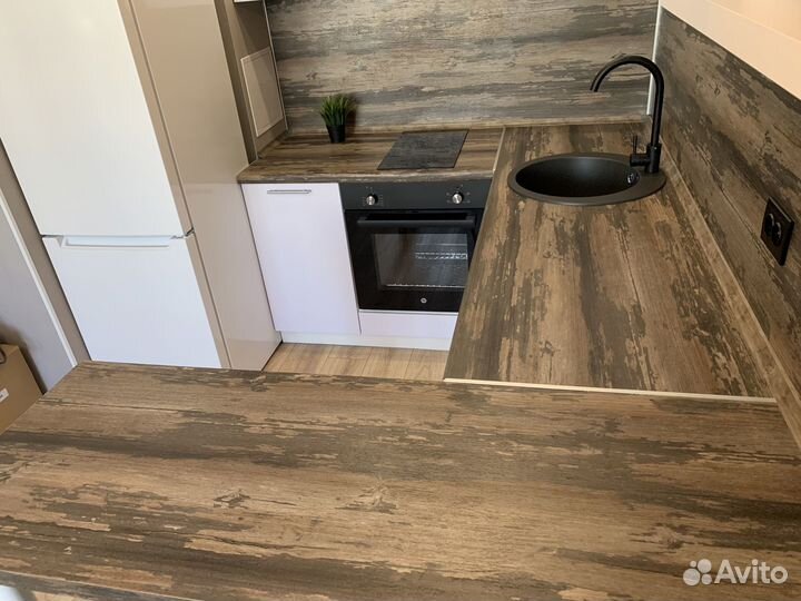 Кухня в студию с барной стойкой ксп:39549