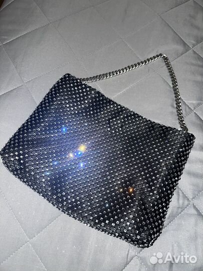 Сумка клатч со стразами
