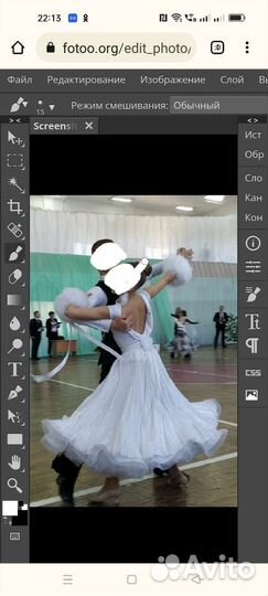 Платье для бальных танцев