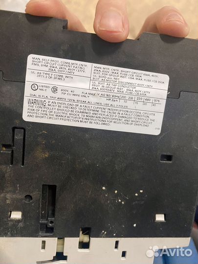 Автомат siemens sirius 3rv1021-1ga10