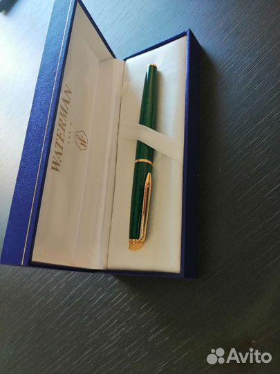 Перьевая ручка waterman золото