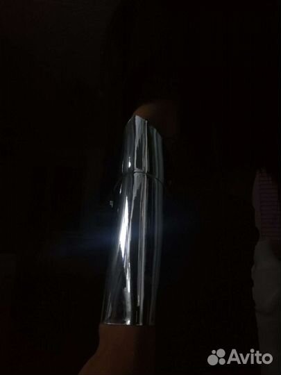 Напульсники на руки серебряные зеркальные браслеты