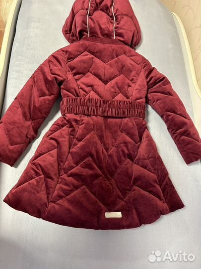 Куртка пальто для девочки бордовое