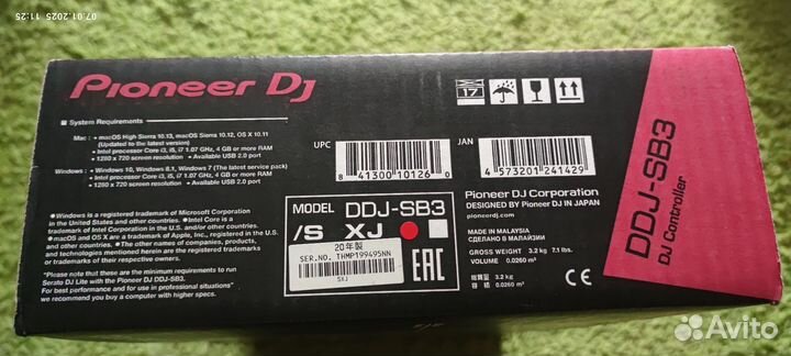 Pioneer dj ddj sb3