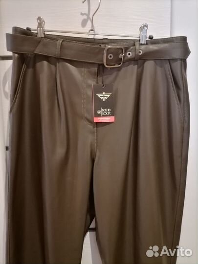Кожаные брюки 48-50р
