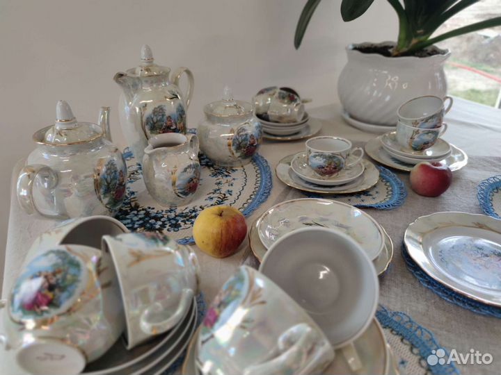 Чайно кофейный сервиз набор посуды