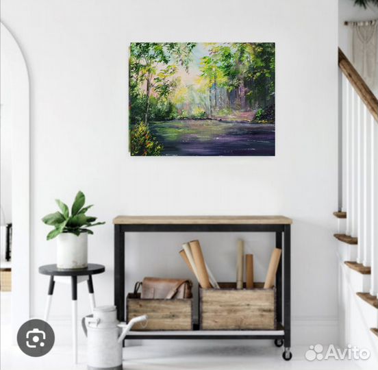 Пейзаж маслом. Картина на холсте.Картина в подарок