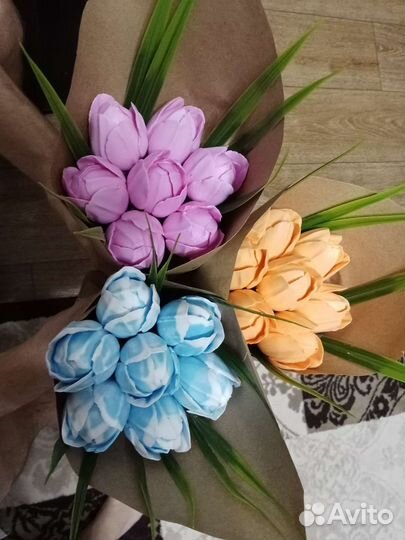 Букет цветов из мыла