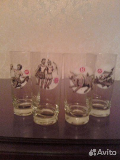 Стаканы. Знаки Зодиака. Винтаж