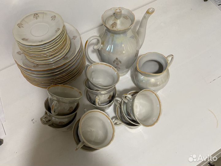 Сервиз чайный фарфоровой фабрики Дружковской