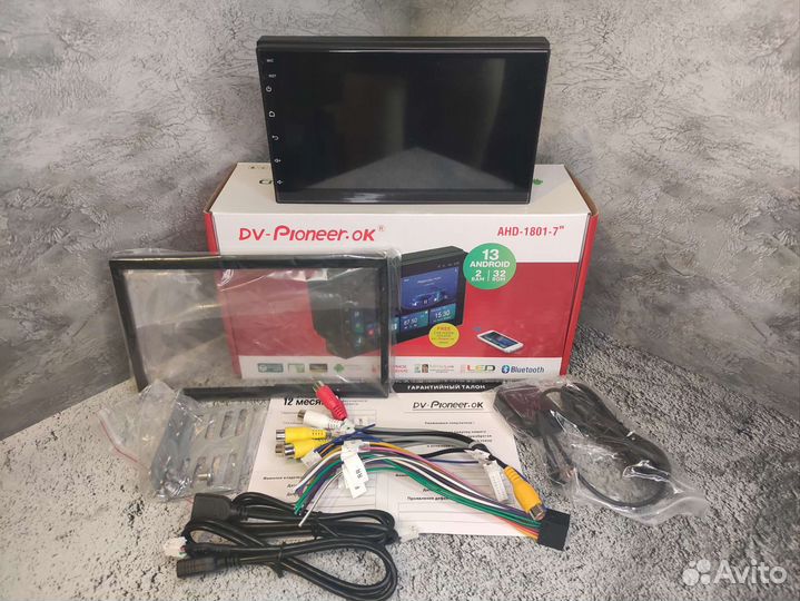 Магнитола 2 din pioneer android 13 2*32 гарантия