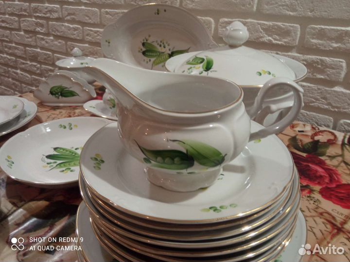 Сервиз столовый, фарфор