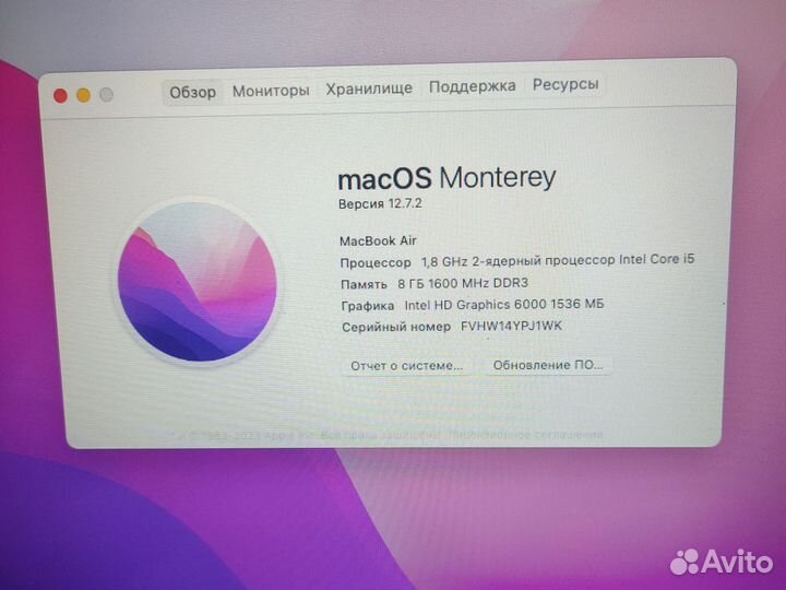 Apple MacBook Air 13 2017 i5 8gb 128gb