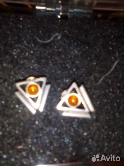 Серебро серьги,мельхиор