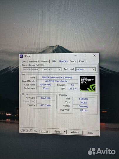 Видеокарта gtx 1060 6gb asus