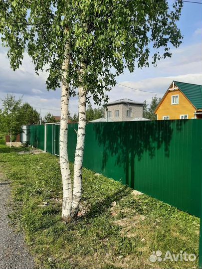 Забор из профнастила 20 м с воротами 4м, калиткой