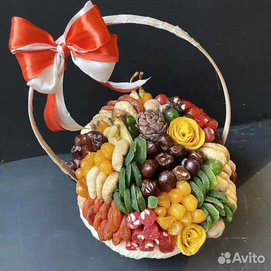 Съедобные подарки и букеты из сухофруктов